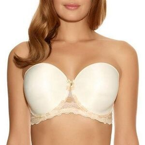 NEW Fantasie Mae Bridal Strapless Convertible Underwire Bra 9100 Champagne Ivory